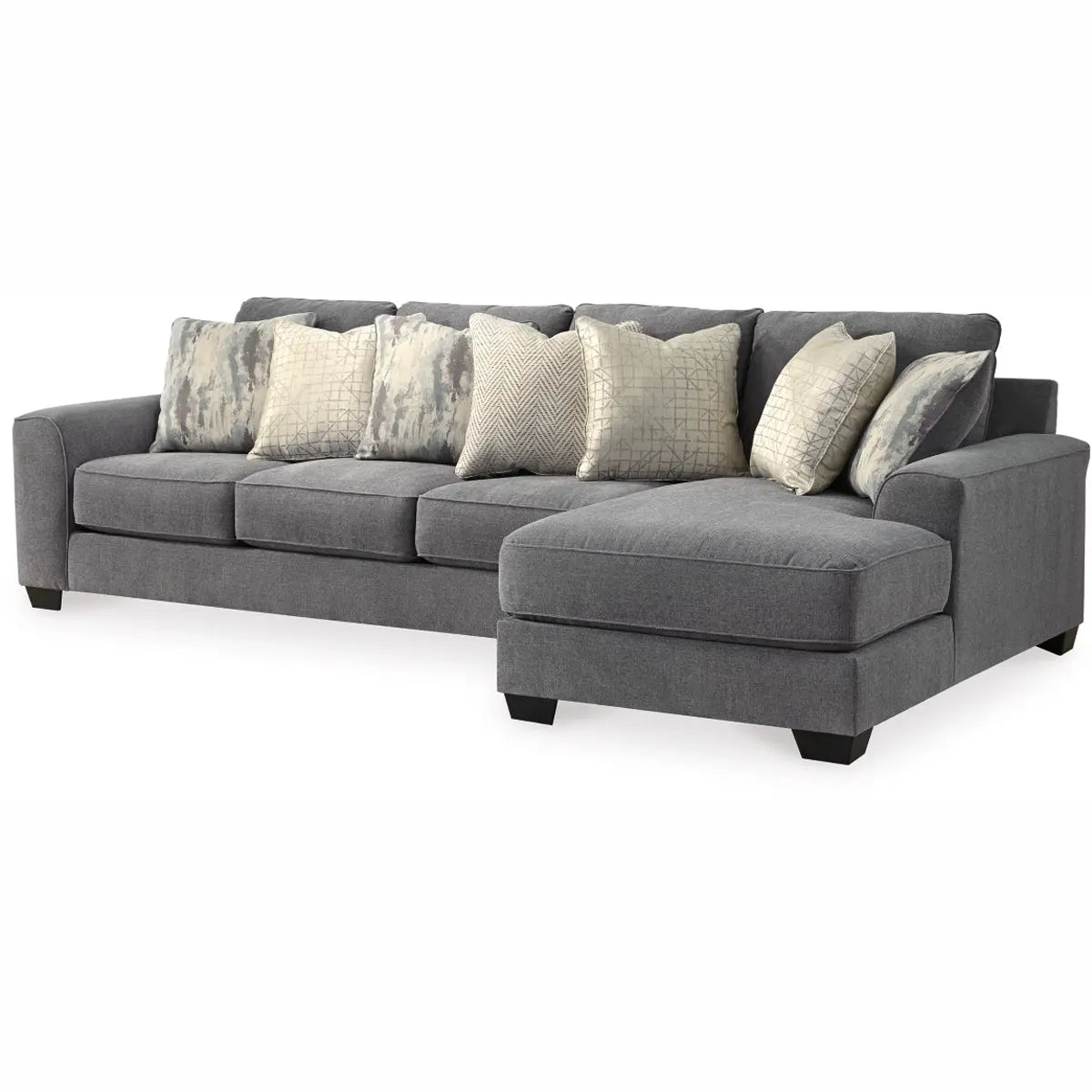 Ashley Castano 2 Pc Sectional in Jewel Grey Signature Design by Ashley