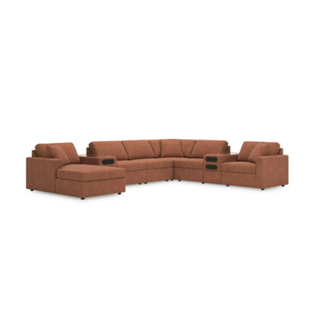 Ashley Modmax 8Pc Modular Sectional in Spice Signature Design by Ashley