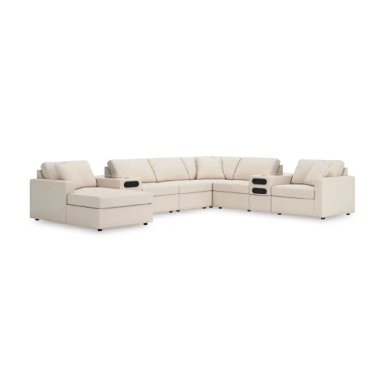 Ashley Modmax 8Pc Modular Sectional in Oyster Signature Design by Ashley