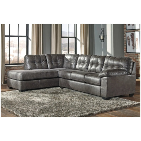 Ashley Fallston 2Pc Sectional in Slate Signature Design by Ashley