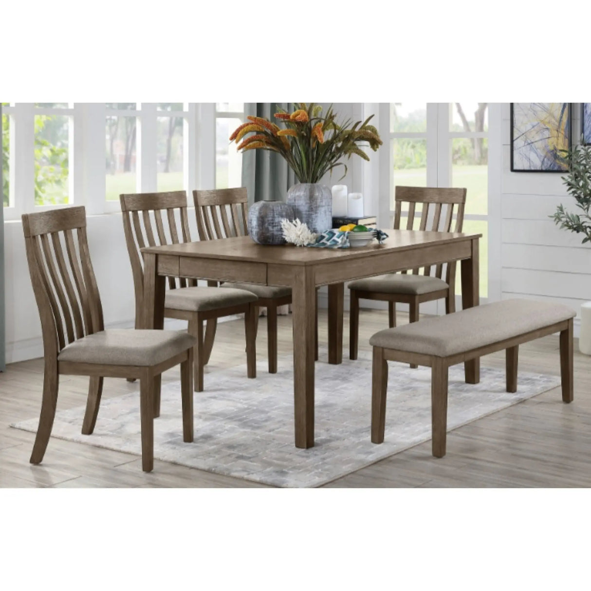 Armhurst Dining Set 5706 In Brown M.A.Z