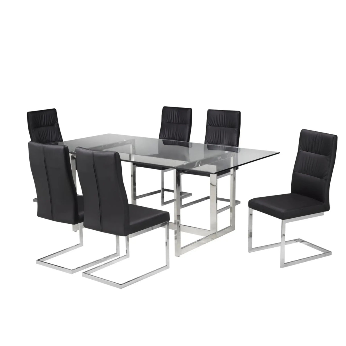 Braxton Dining Set in Black Brassex