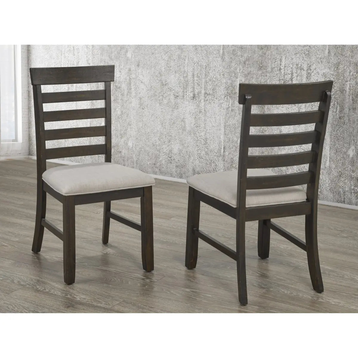 270SC Dining Chair Set in Espresso Brassex