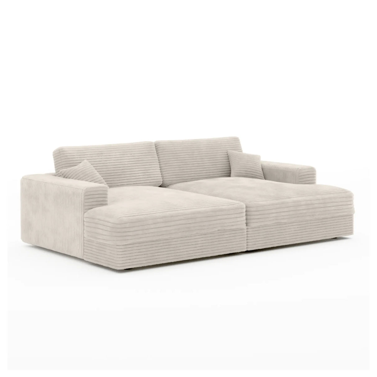 Phoenix Double Lounger in Beige Brassex