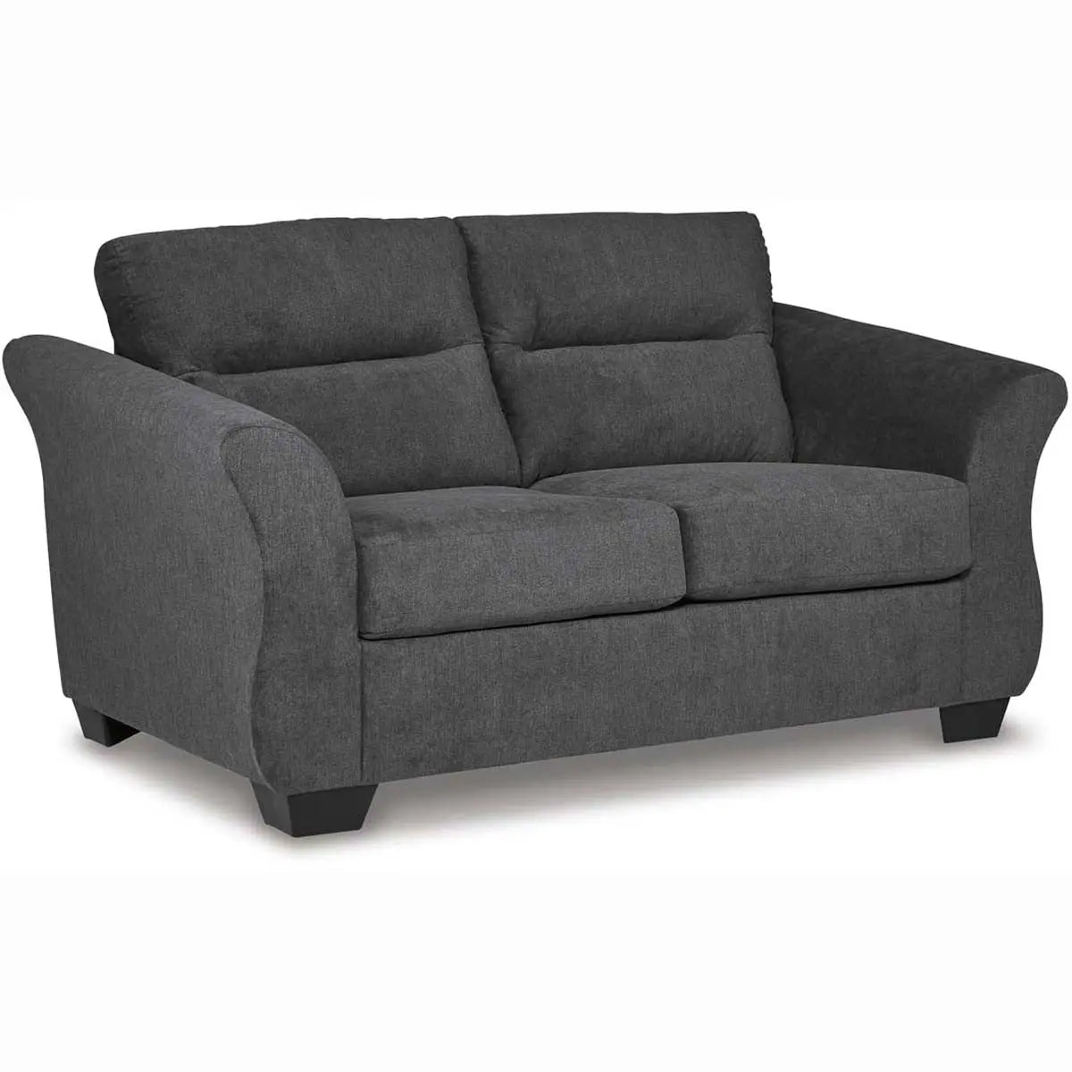 Ashley Miravel Loveseat in Gunmetal Signature Design by Ashley