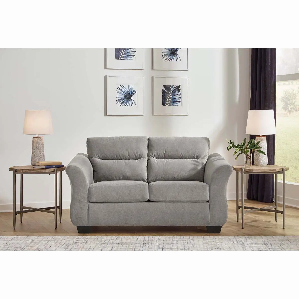 Ashley Miravel Loveseat in Slate Signature Design by Ashley