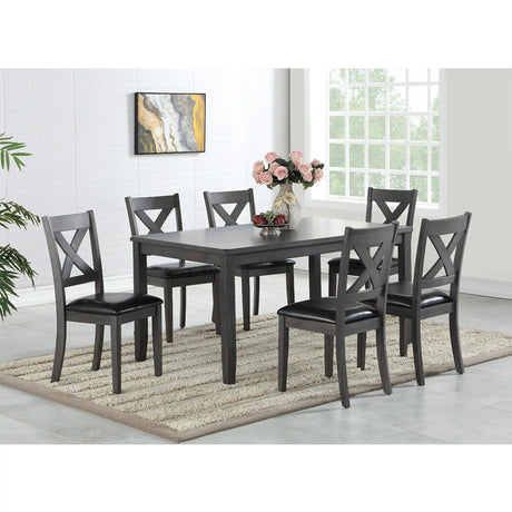 Eastwood Dining Table Set in Grey M.A.Z