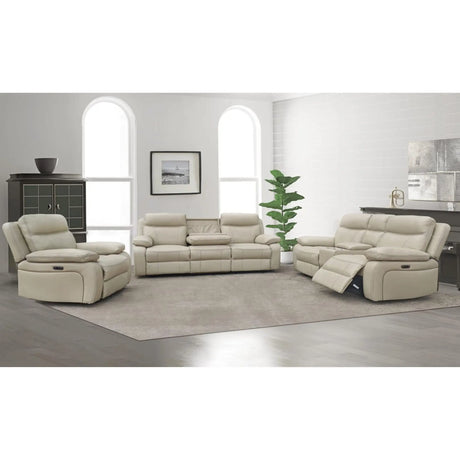543 Genuine Leather Power Recliner Set Minhas