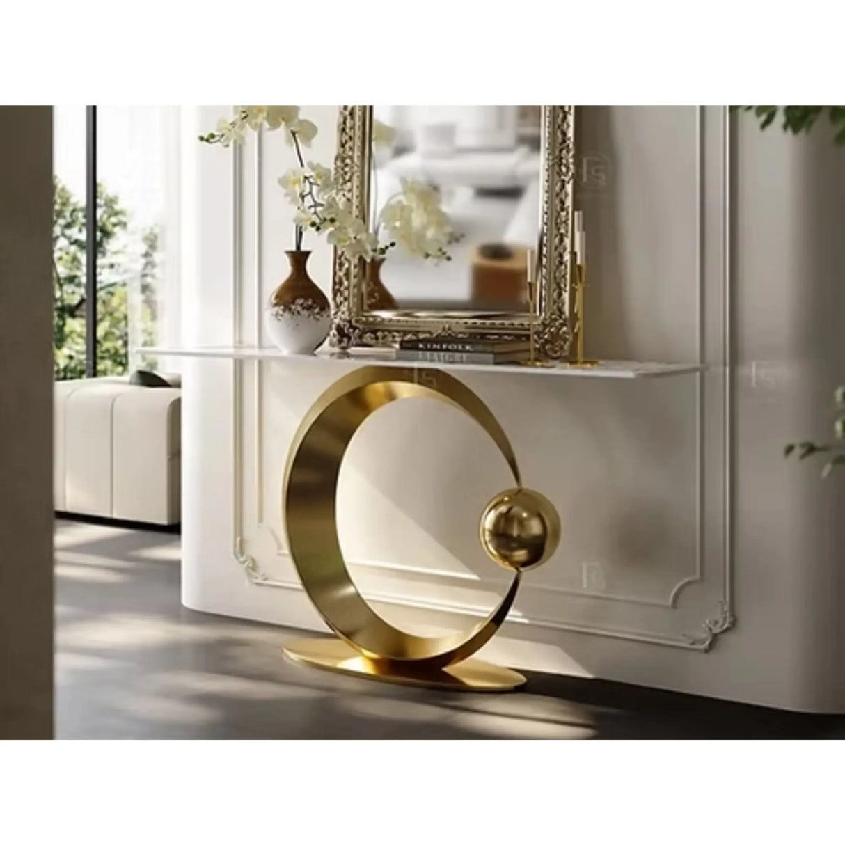 Moon Marble Console Table VFI