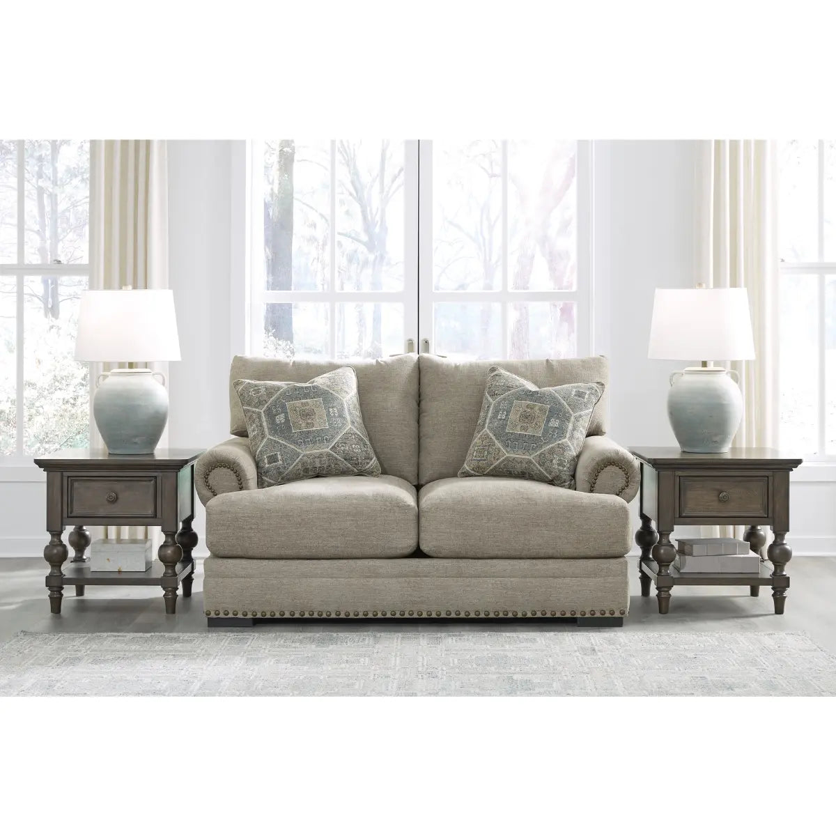 Ashley Galemore Loveseat in Quarry Signature Design by Ashley