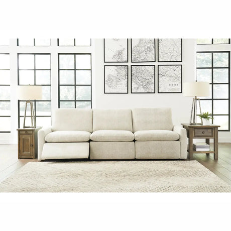 Ashley Hartsdale 3Pc Power Recliner Sectional in Linen Signature Design by Ashley