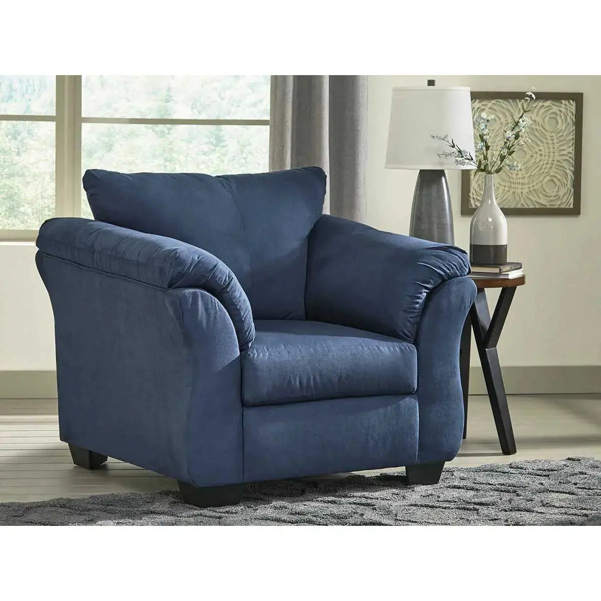 Ashley Darcy Chair in Blue - Brampton Furniture Store