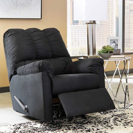 Ashley Darcy Rocker Recliner in Black - Brampton Furniture Store