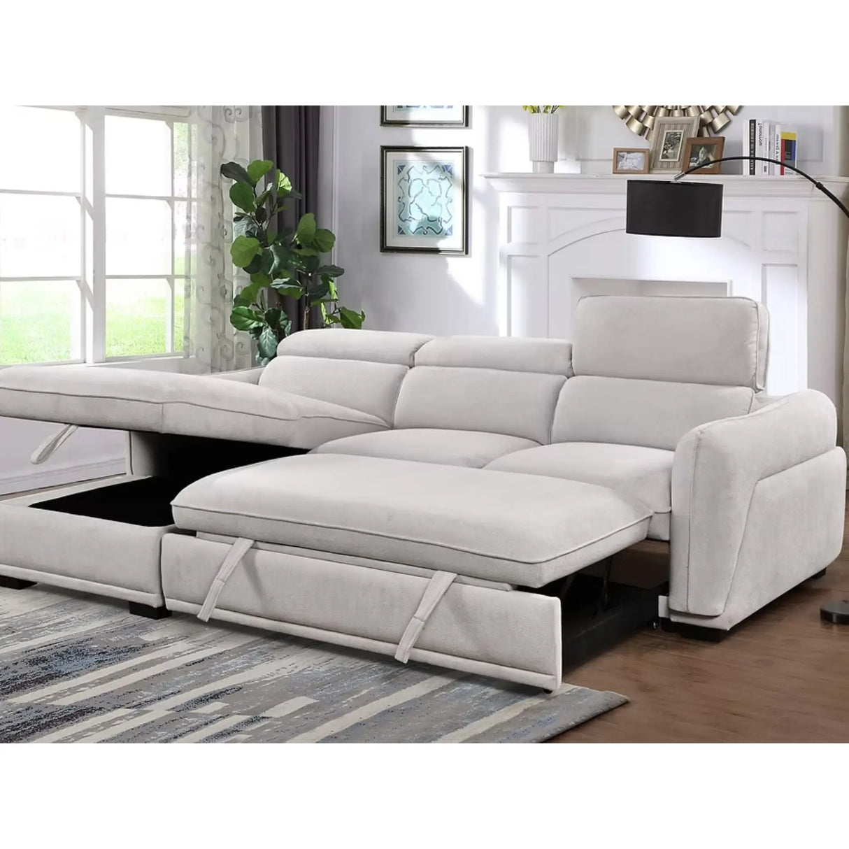 9005 Sofa Bed Sectional in Grey I.F.Furniture