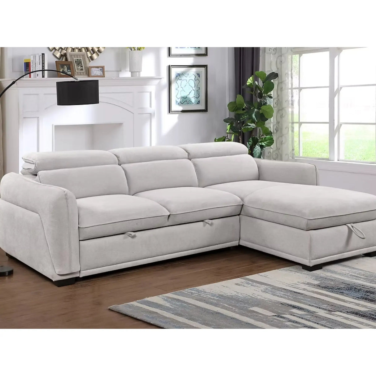 9006 Sofa Bed Sectional in Grey I.F.Furniture