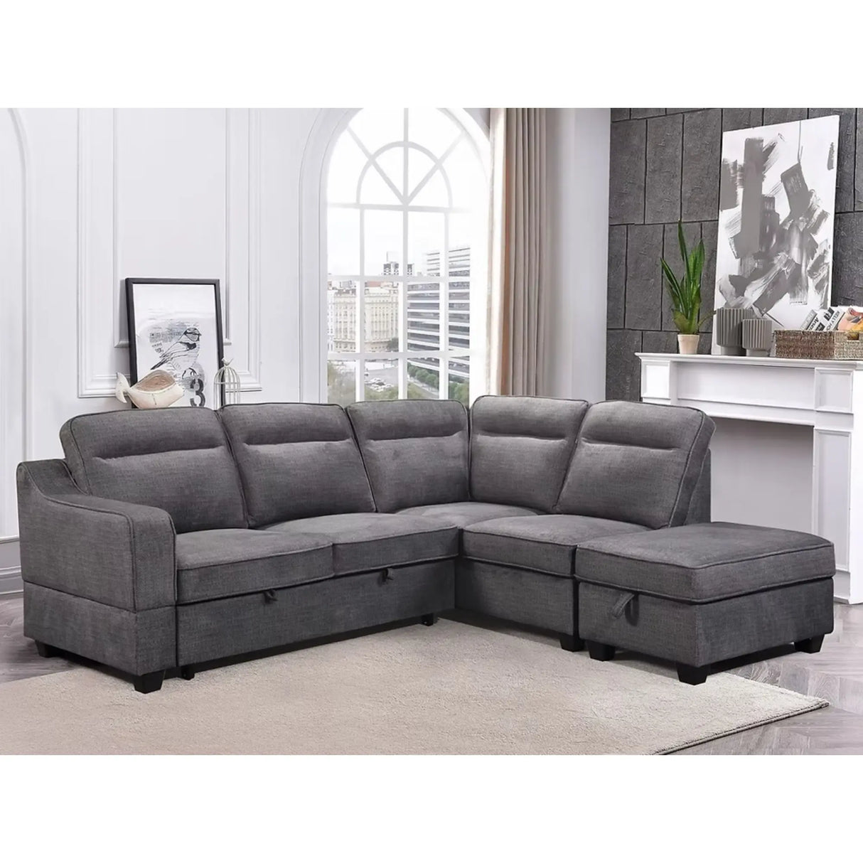 9010 Sofa Bed in Grey I.F.Furniture