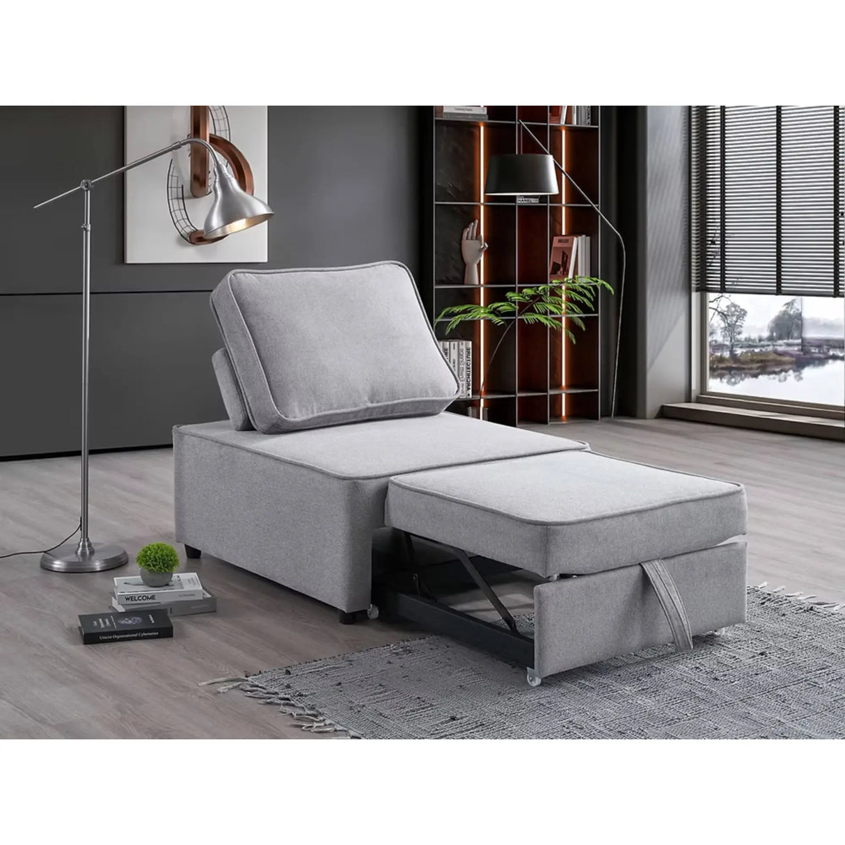 9015 Sleeper Chair in Grey I.F.Furniture