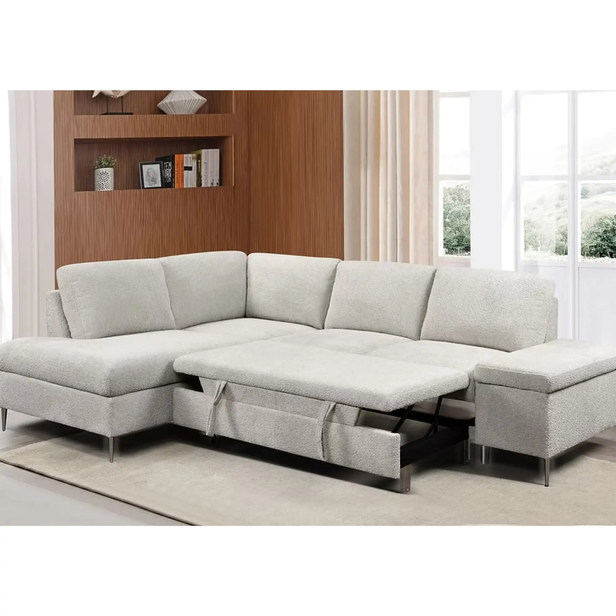 9023 Sofa Bed Sectional in Grey I.F.Furniture