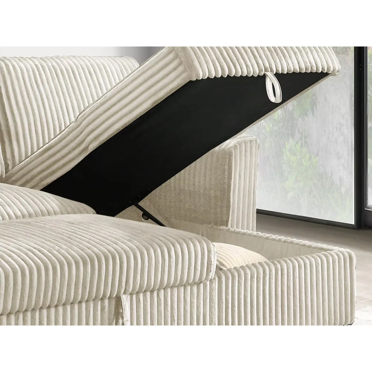 9026 Sofa Bed Sectional in Cream I.F.Furniture