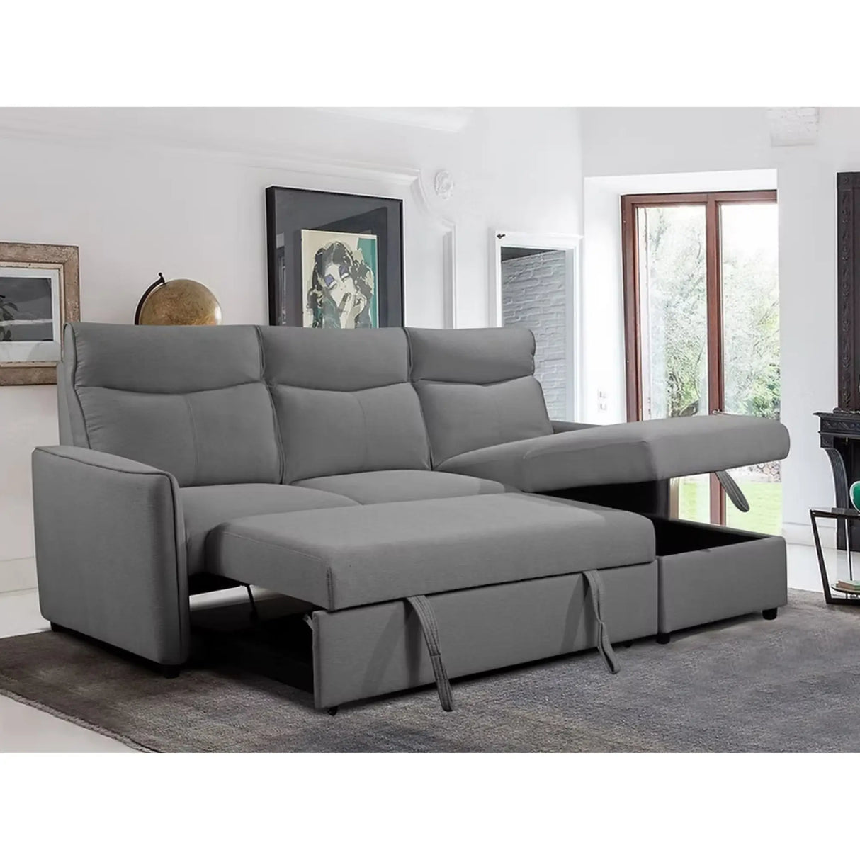 9027 Sofa Bed in Grey I.F.Furniture
