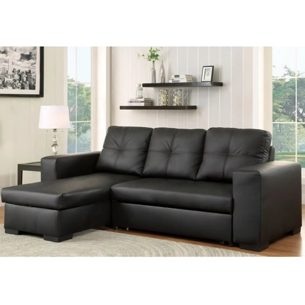 9032 Sofa Bed in Black I.F.Furniture