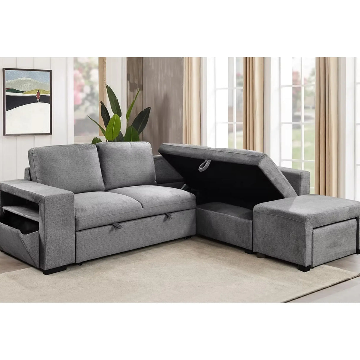 9035 Sofa Bed in Grey I.F.Furniture