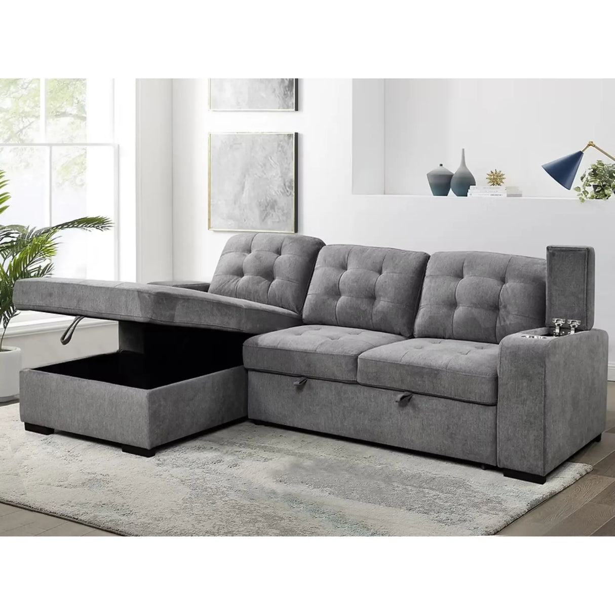 9050 Sofa Bed in Grey I.F.Furniture