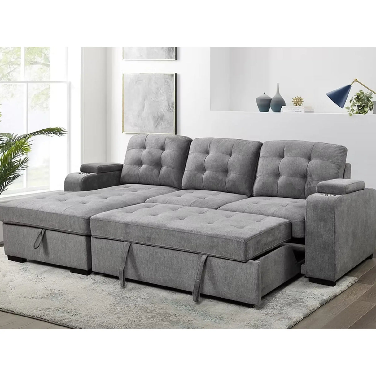 9050 Sofa Bed in Grey I.F.Furniture