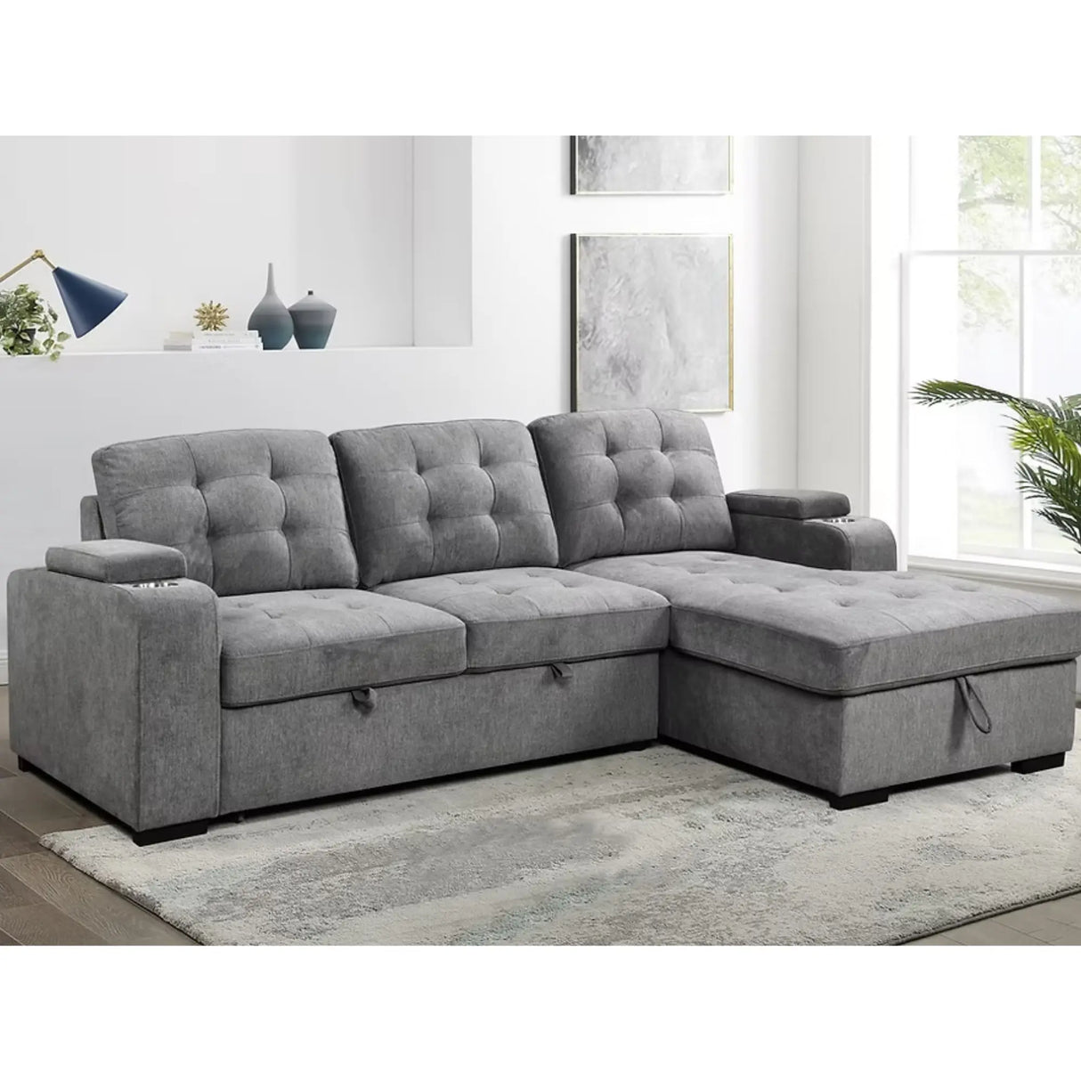 9051 Sofa Bed in Grey I.F.Furniture
