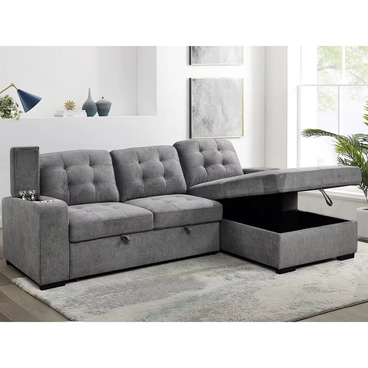 9051 Sofa Bed in Grey I.F.Furniture