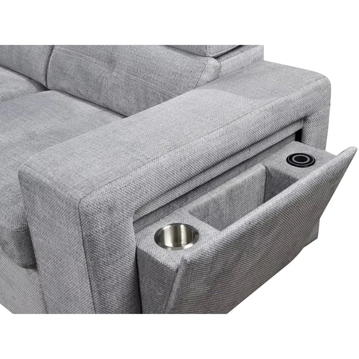 9080 Sofa Bed Sectional in Grey I.F.Furniture