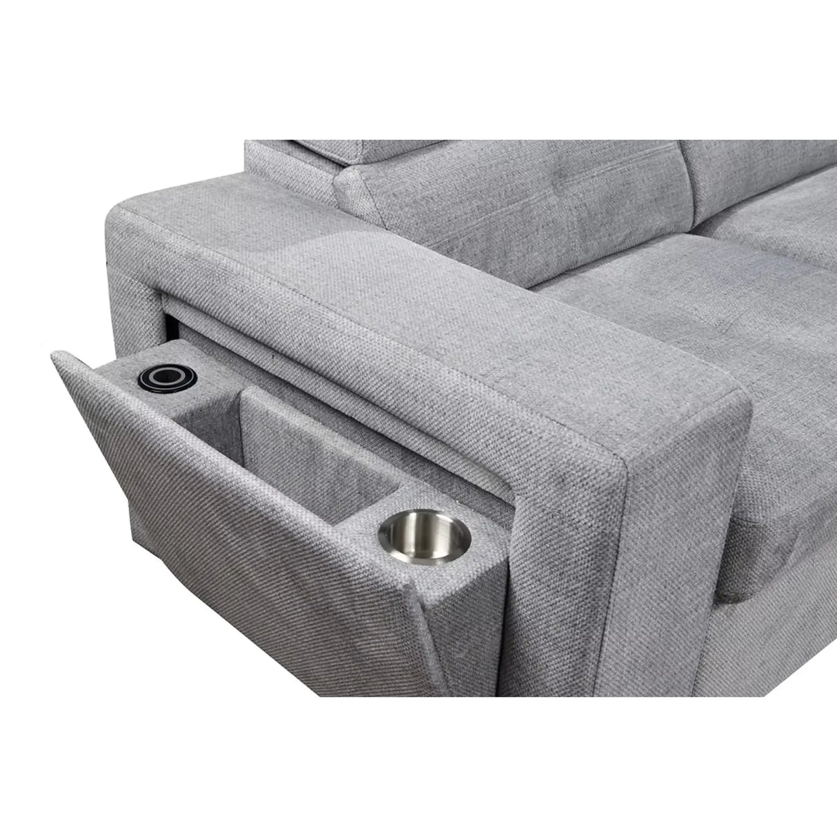 9081 Sofa Bed Sectional in Grey I.F.Furniture