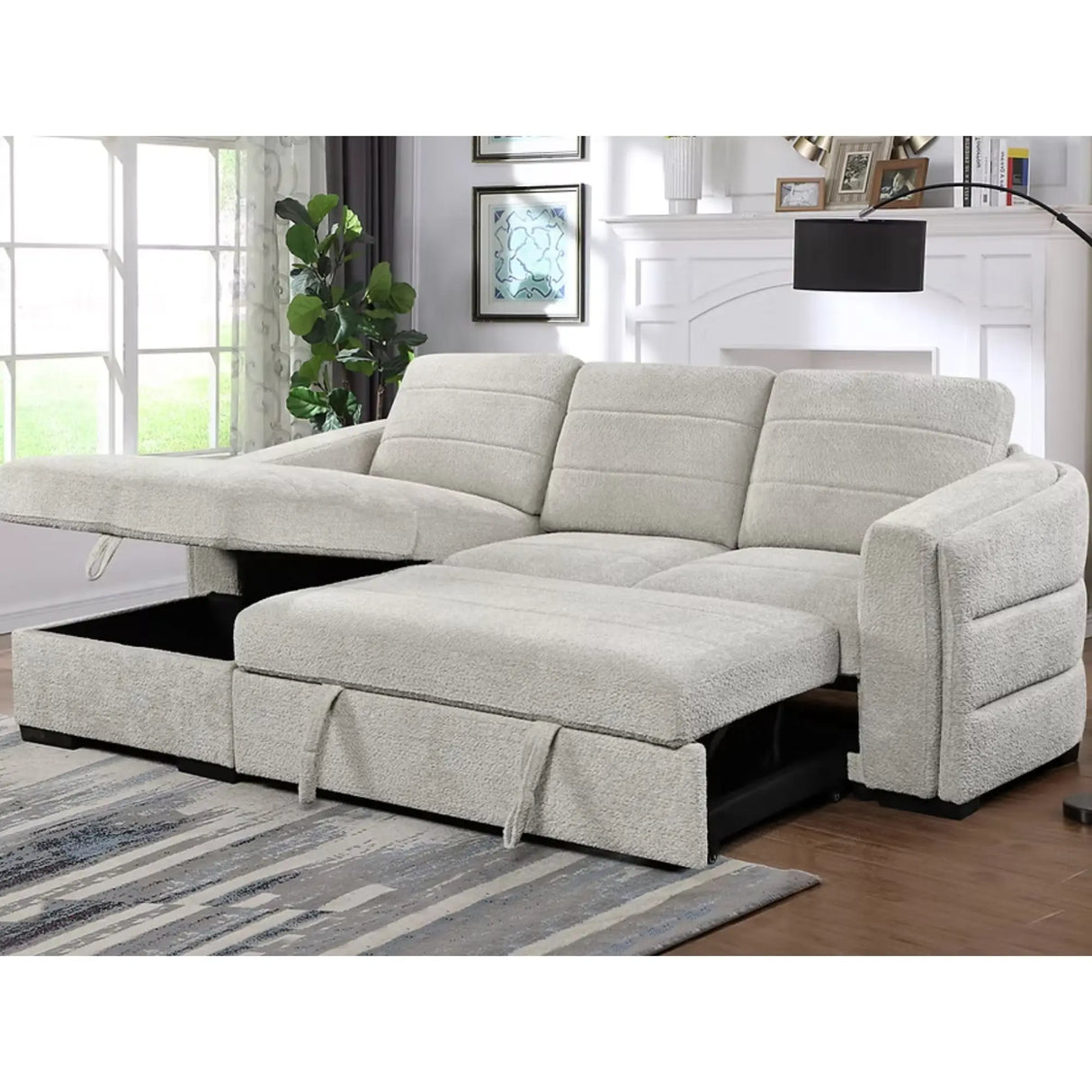 9085 Sofa Bed Sectional in Grey I.F.Furniture