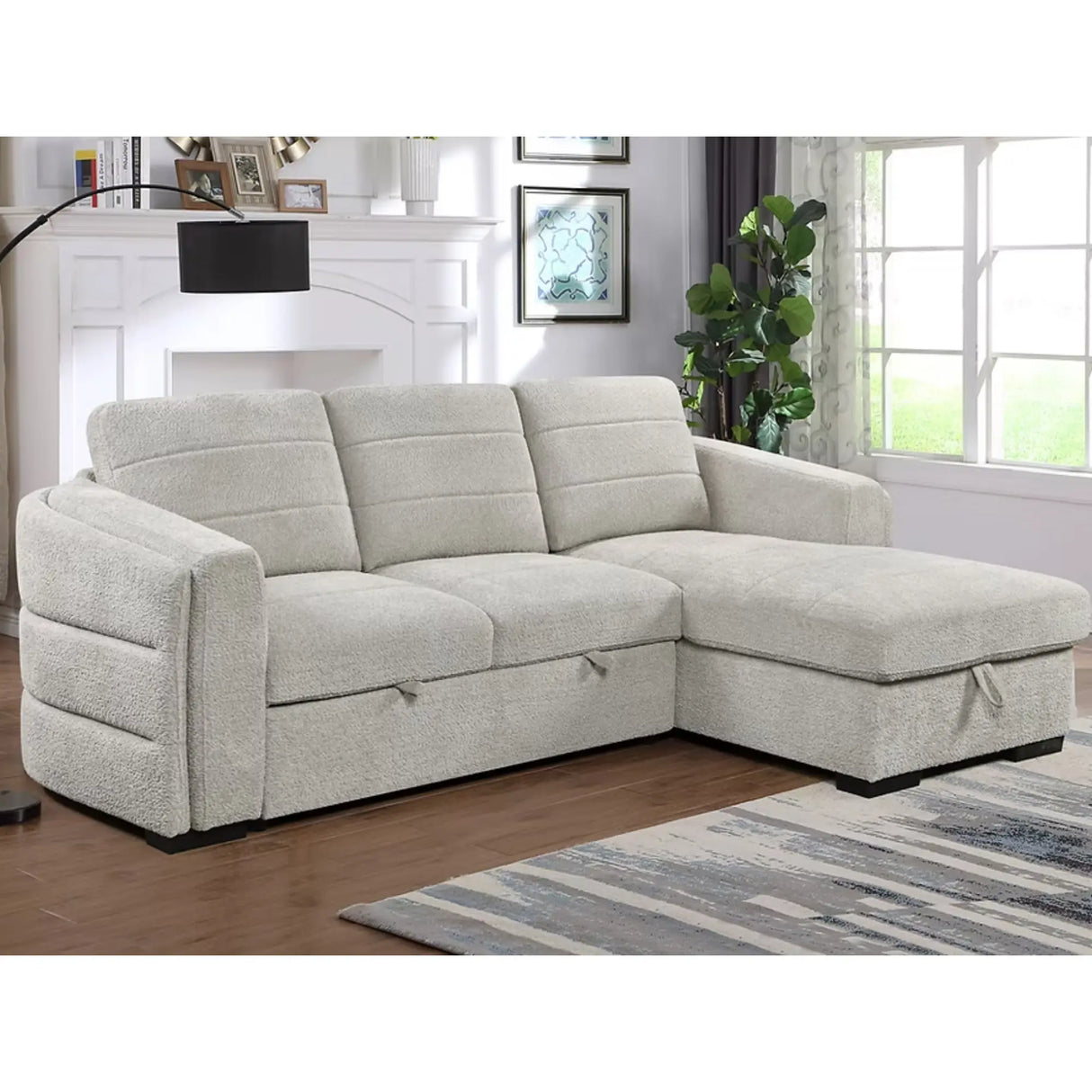 9086 Sofa Bed Sectional in Grey I.F.Furniture