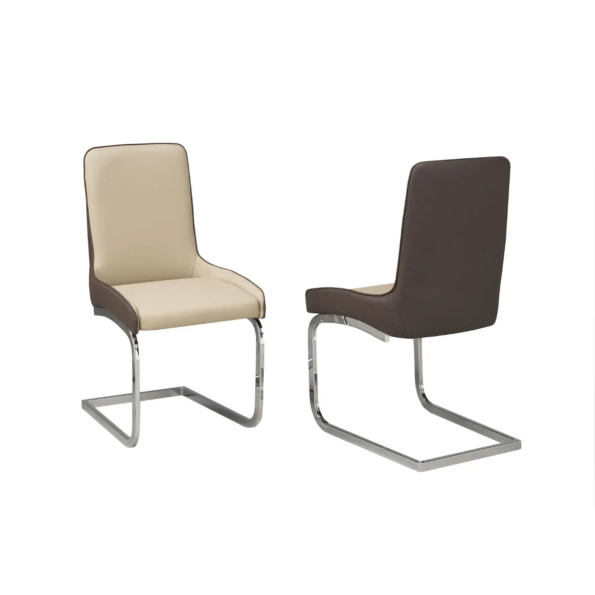 912 Dining Chair Set in Brown Brassex