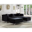 9282 Sectional in Black I.F.Furniture