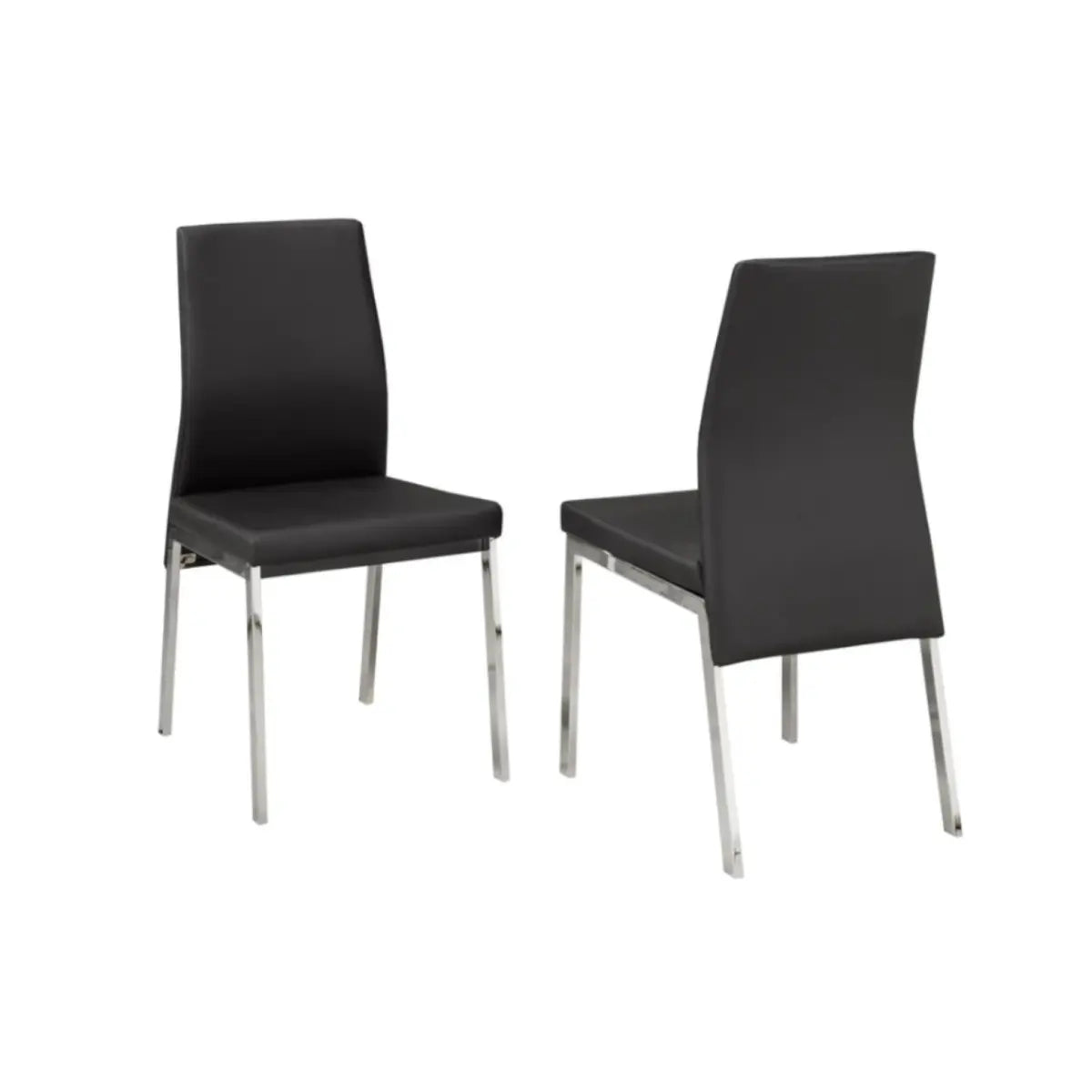744 Dining Chair Set in Black Brassex