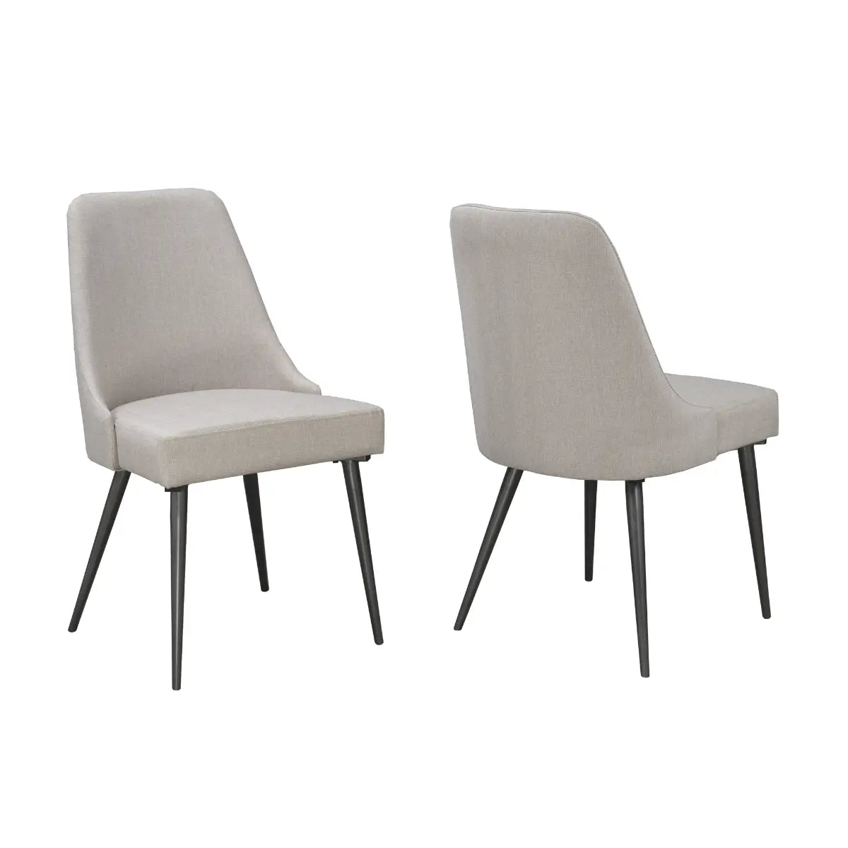A654 Dining Chair Set in Beige Brassex