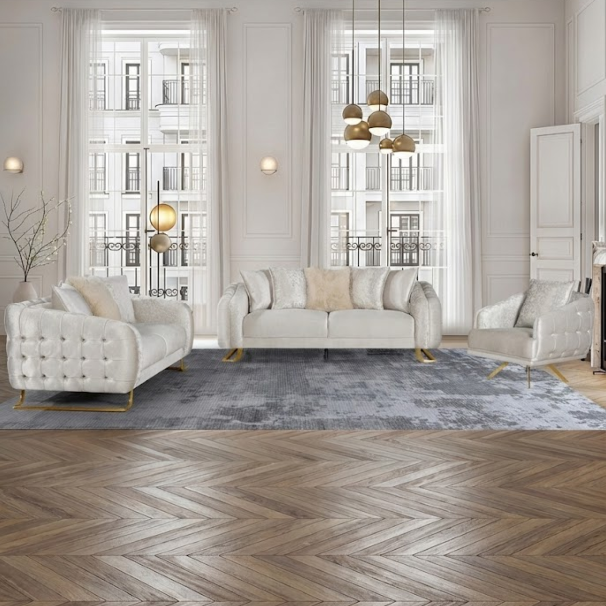 Atlantics Turkish Style 3pc sofa set VFI