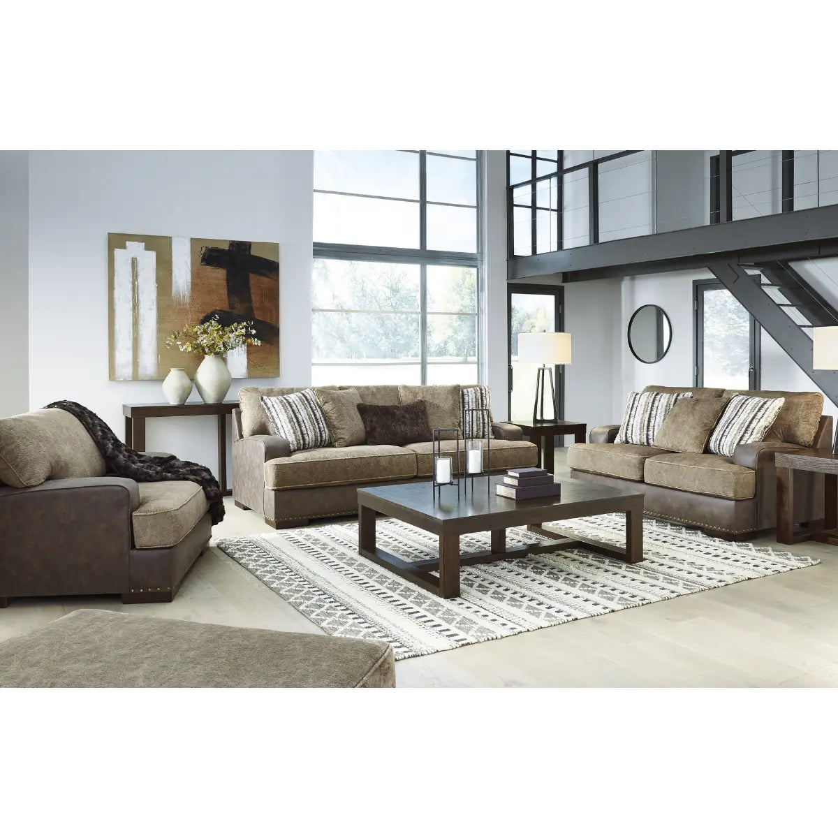 Ashley Alesbury Sofa Set in Chocolate Signature Design by Ashley