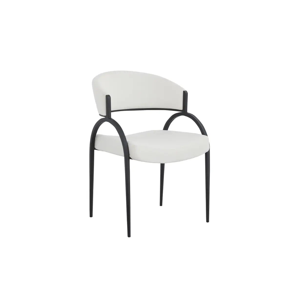 Alessia Dining Chair Set in Cream Brassex