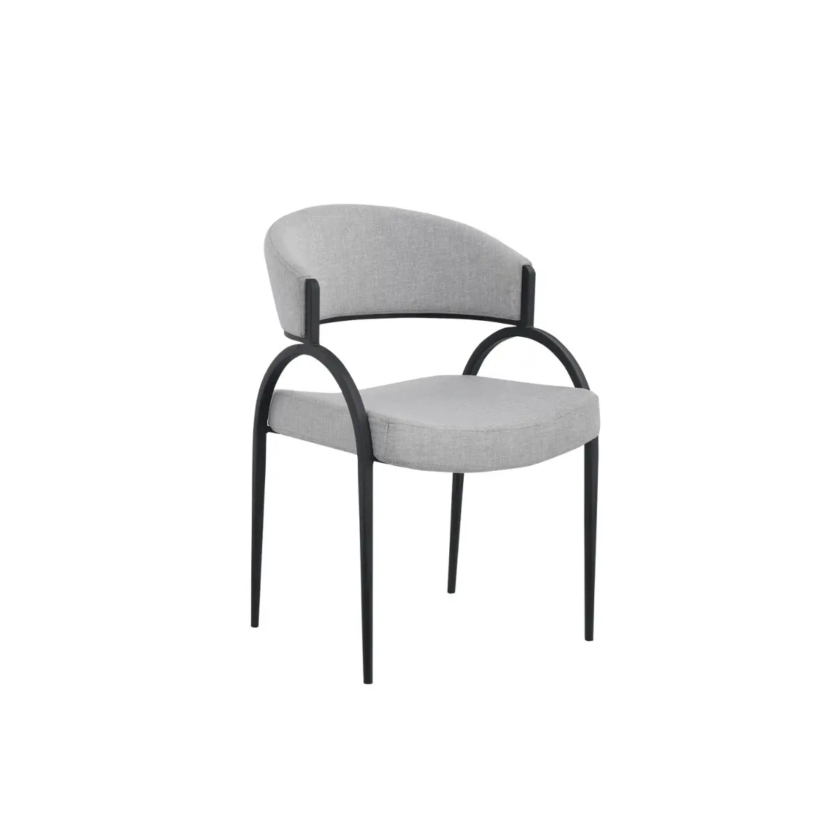 Alessia Dining Chair Set in Grey Brassex