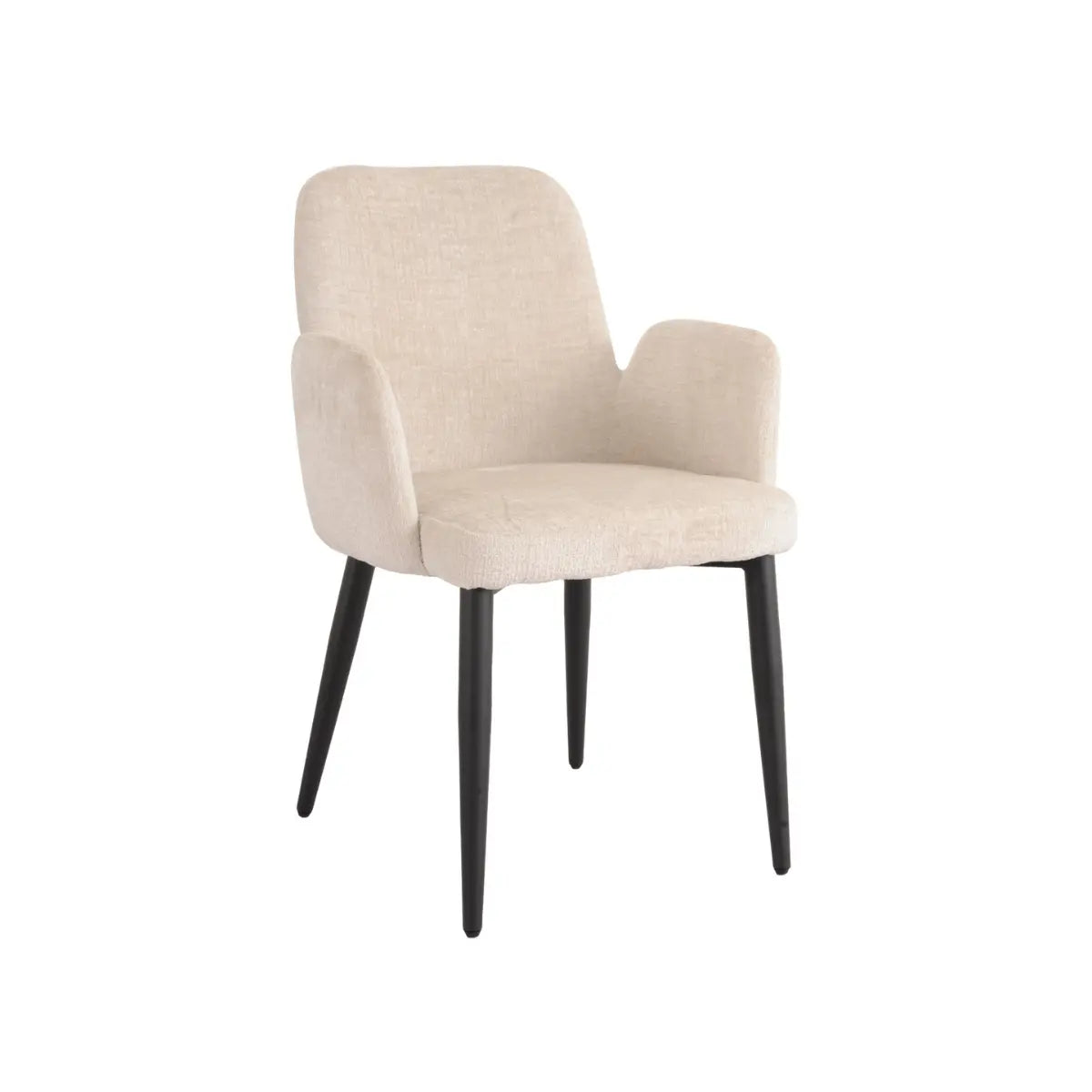 Allora Dining Chair Set in Beige Brassex
