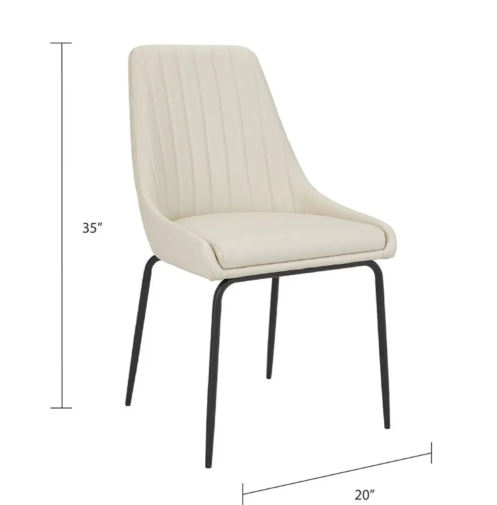 Moira Black Metal Dining Chair - Xcella Furniture