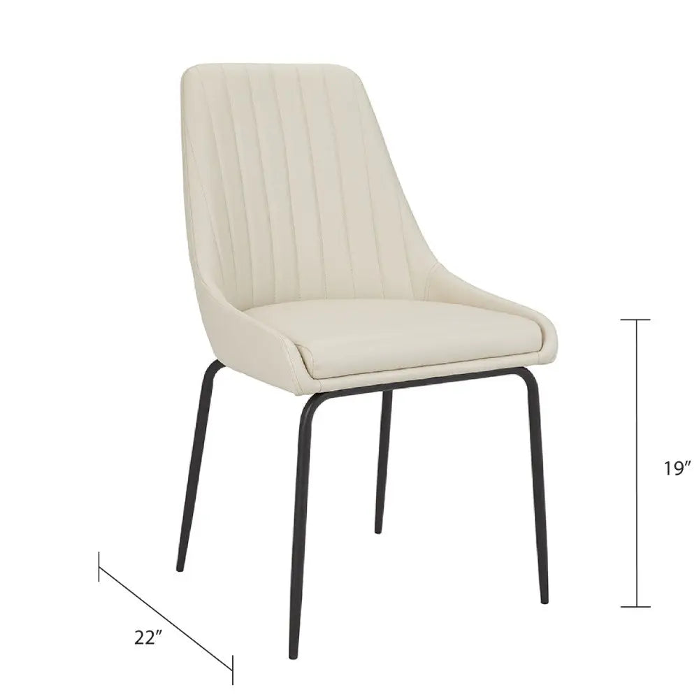 Moira Black Metal Dining Chair - Xcella Furniture