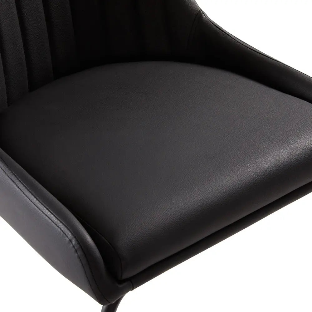 Moira Black Metal Dining Chair - Xcella Furniture