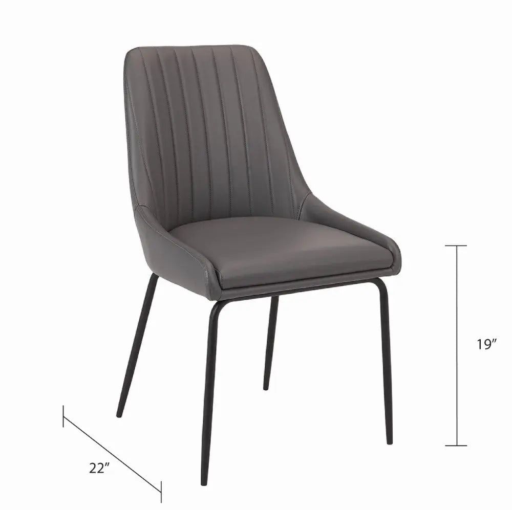 Moira Black Metal Dining Chair - Xcella Furniture