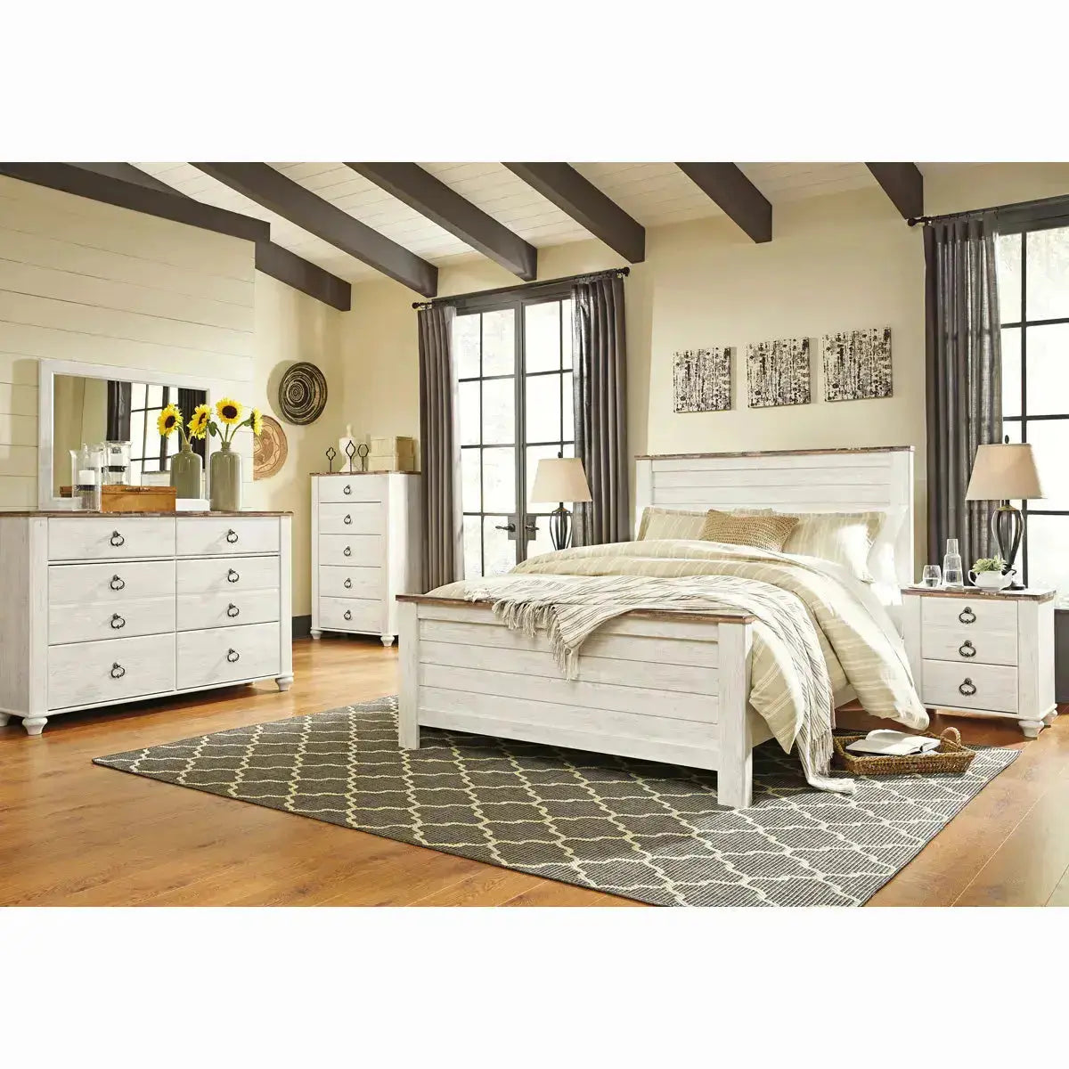 Ashley Willowton Panel Bedroom Collection Signature Design by Ashley