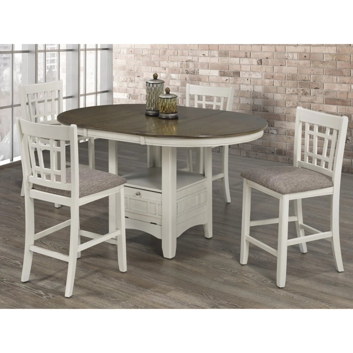 Baltimore Counter Height Dining Set Brassex