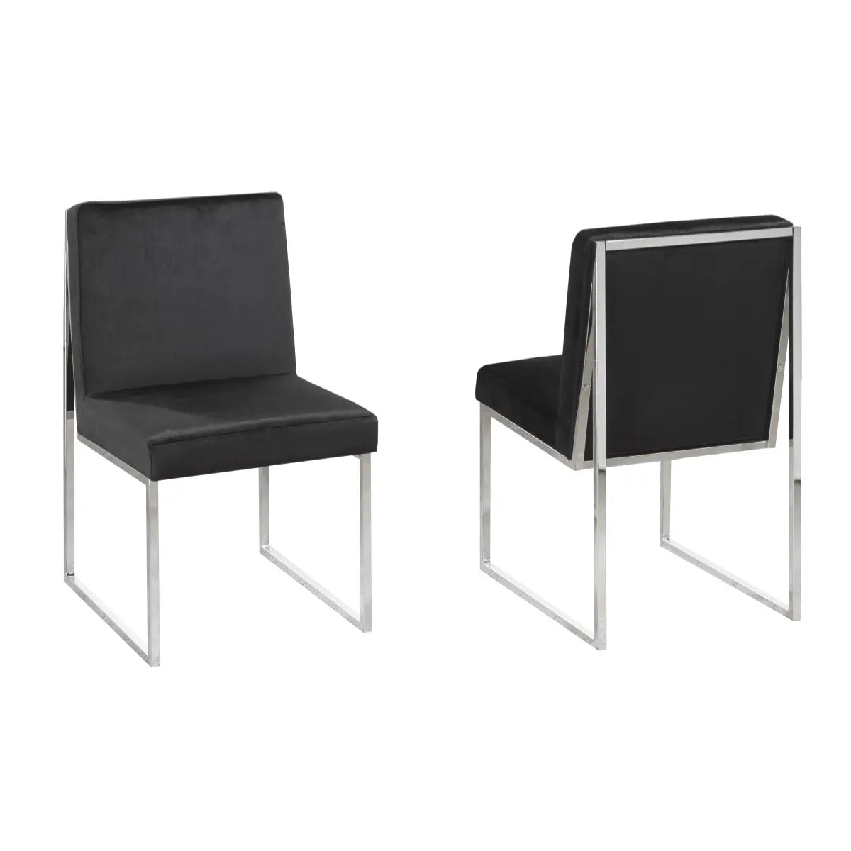 Brassex Dining Chair Set in Black Brassex